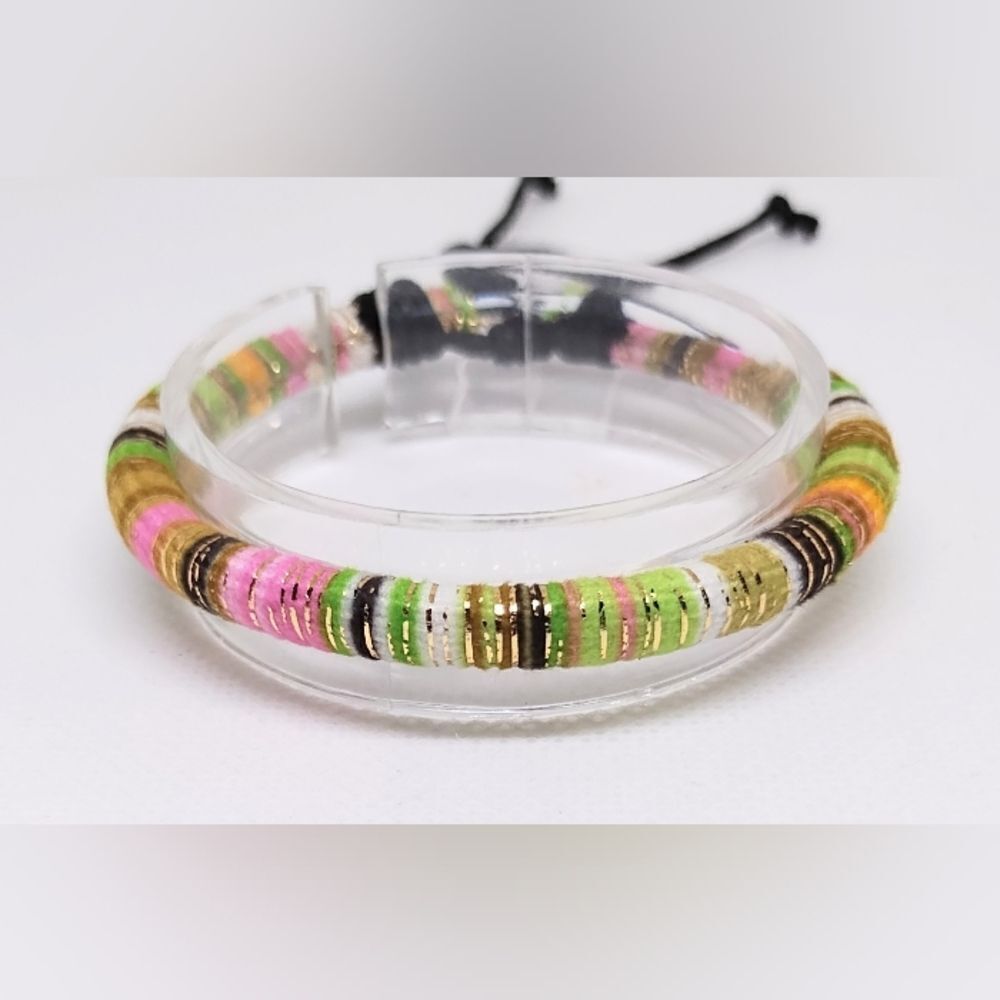 Men's bracelet striped‎ punk hemp new e41